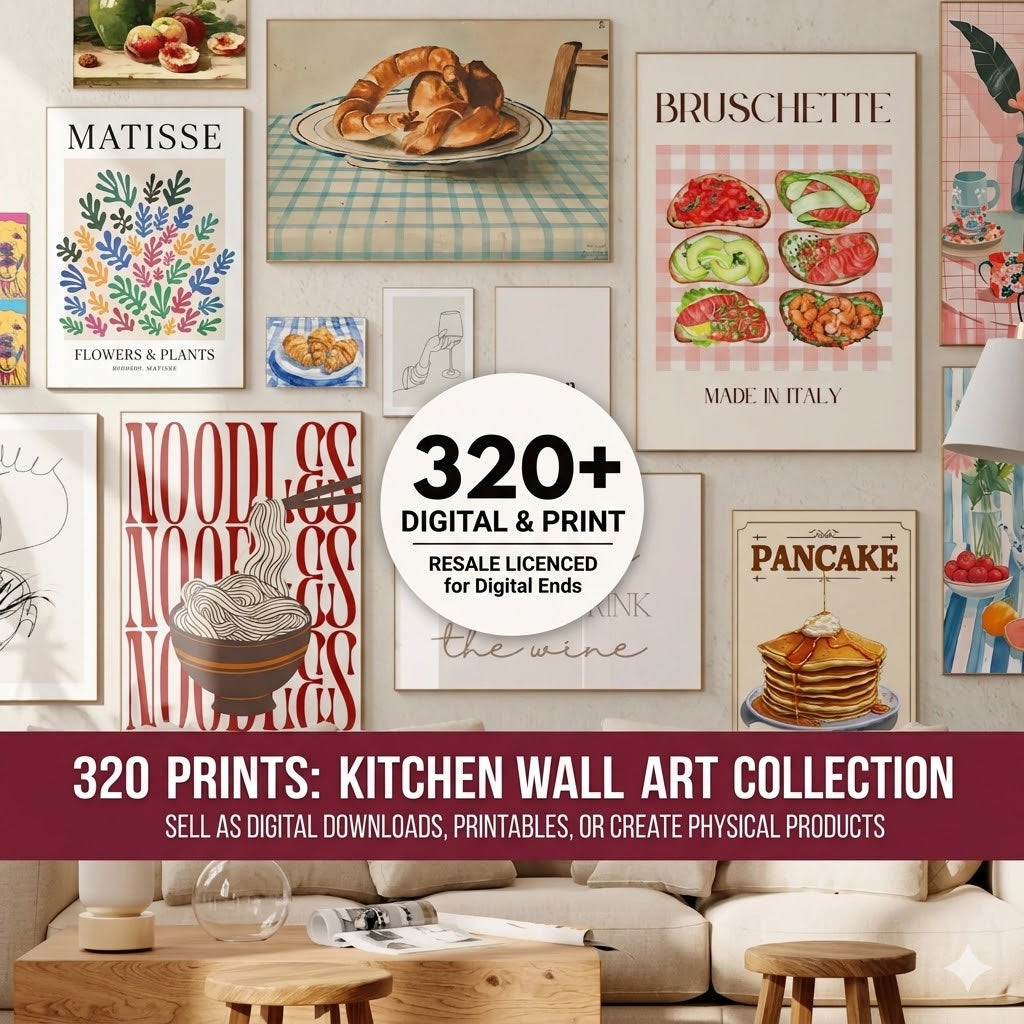 GIGA PACK: 38,000+ Trendy Wall Art & Planner Templates - MASTER RESELL RIGHTS (MRR) Included
