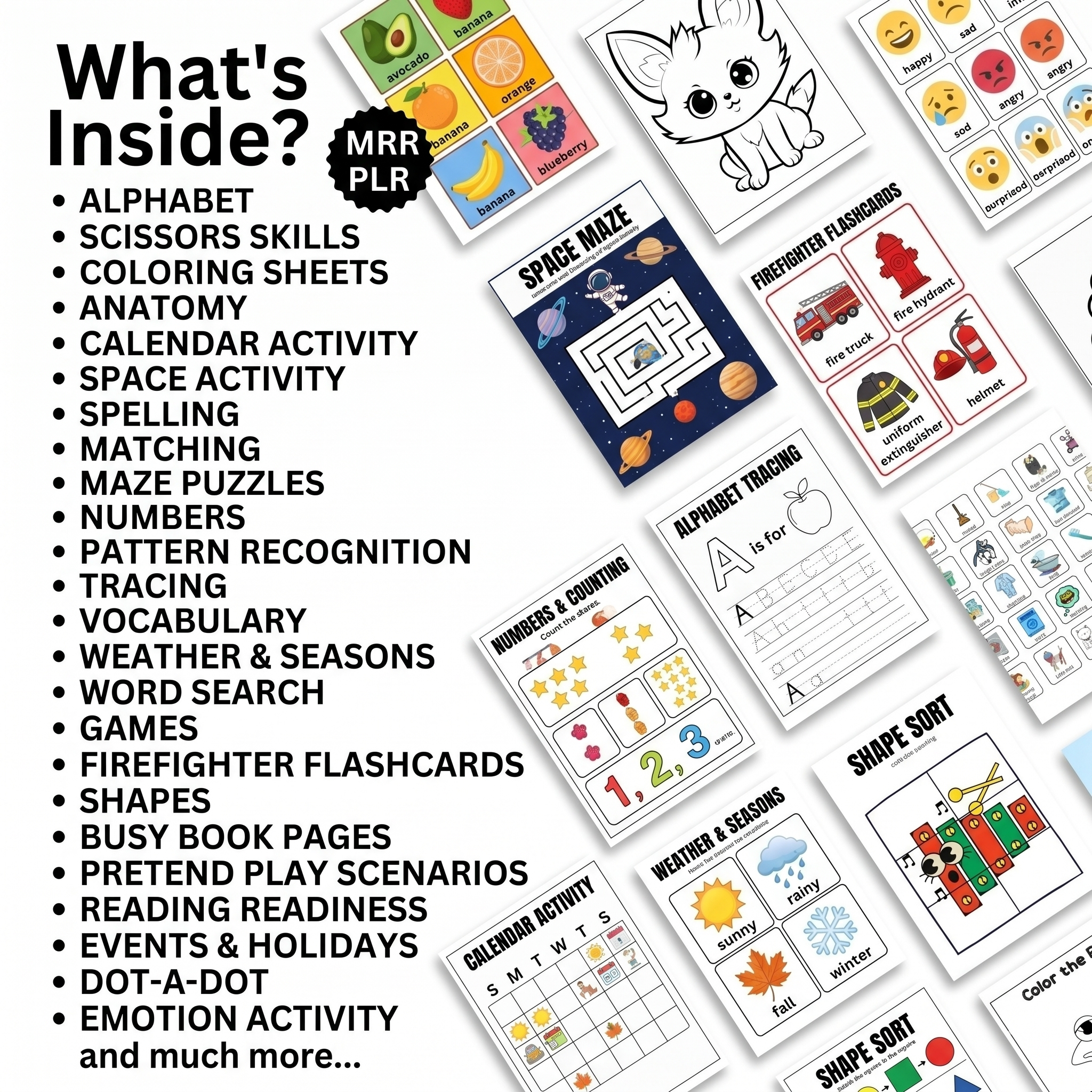 20,500+ Kids Educational Resources Bundle | Printable Worksheets, Homeschool Activities & PLR/MRR Rights