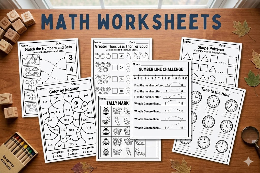 600+ Printable Preschool & Kindergarten Worksheets | Alphabet, Math & Fine Motor Activities for Kids