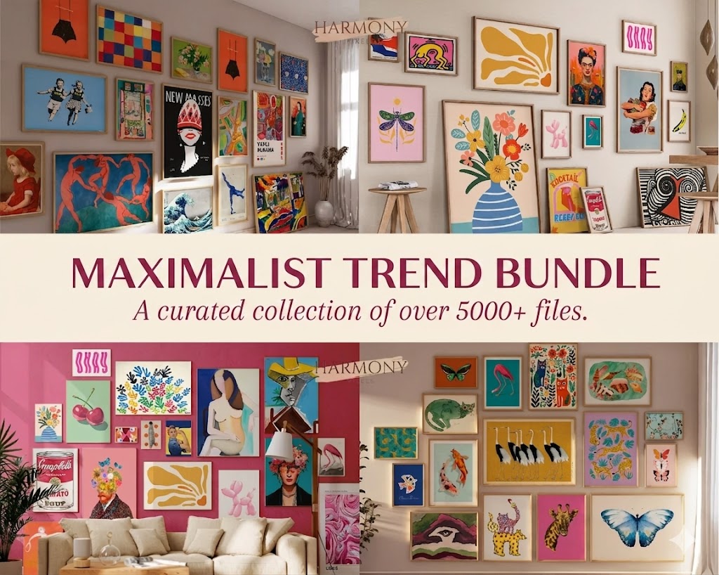 GIGA PACK: 38,000+ Trendy Wall Art & Planner Templates - MASTER RESELL RIGHTS (MRR) Included